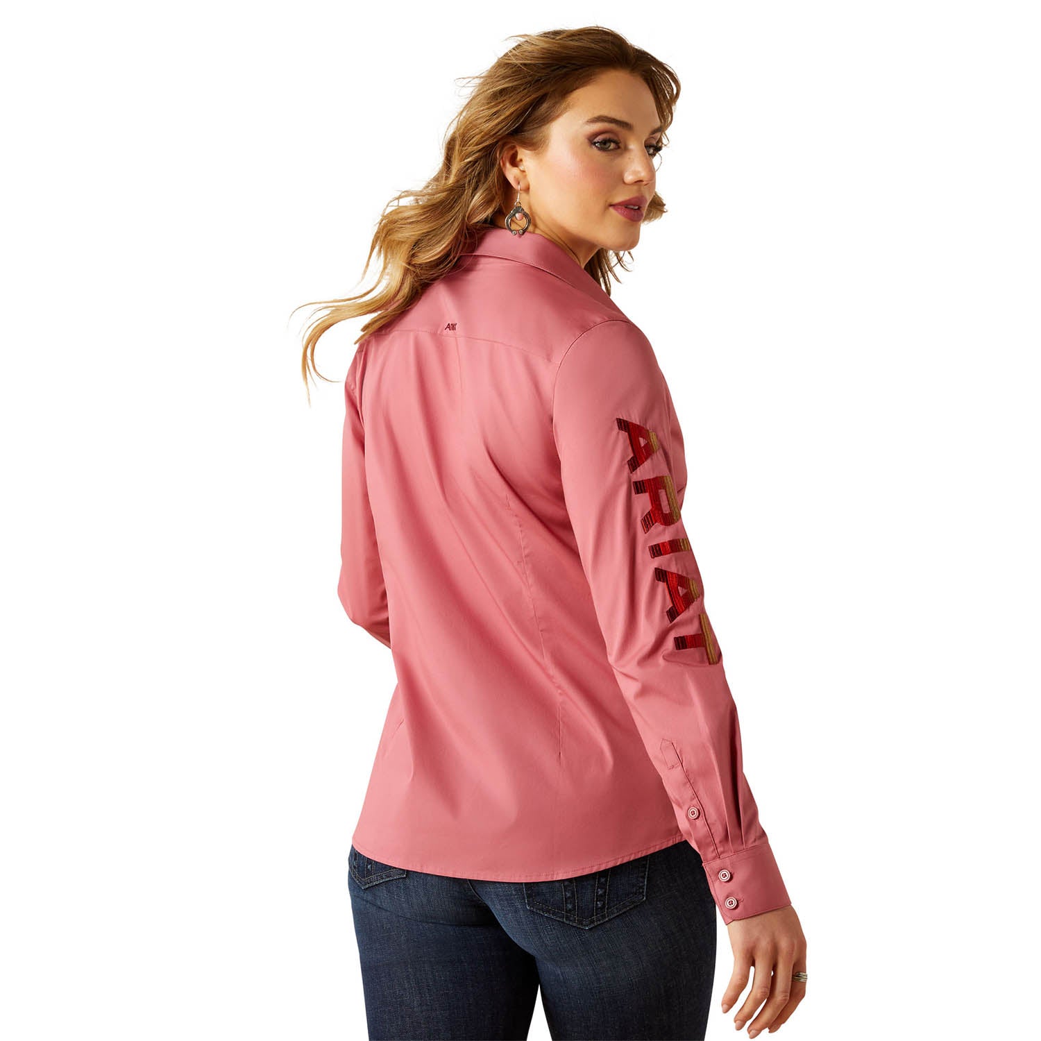 Ariat Women’s Team Kirby Wrinkle-Resistant Stretch Western Performance Shirt