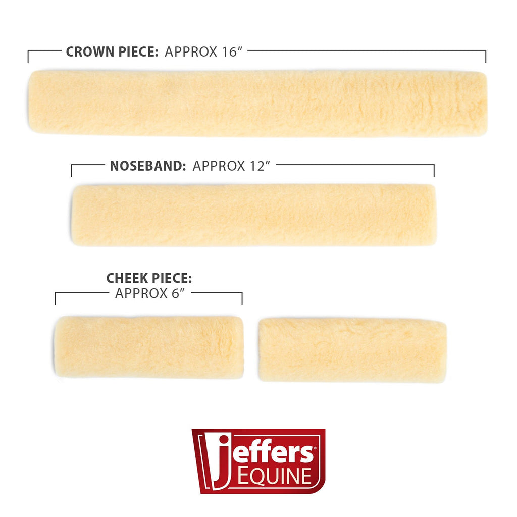 Jeffers Horse Fleece Halter Tube, 4 Piece Comfort Set
