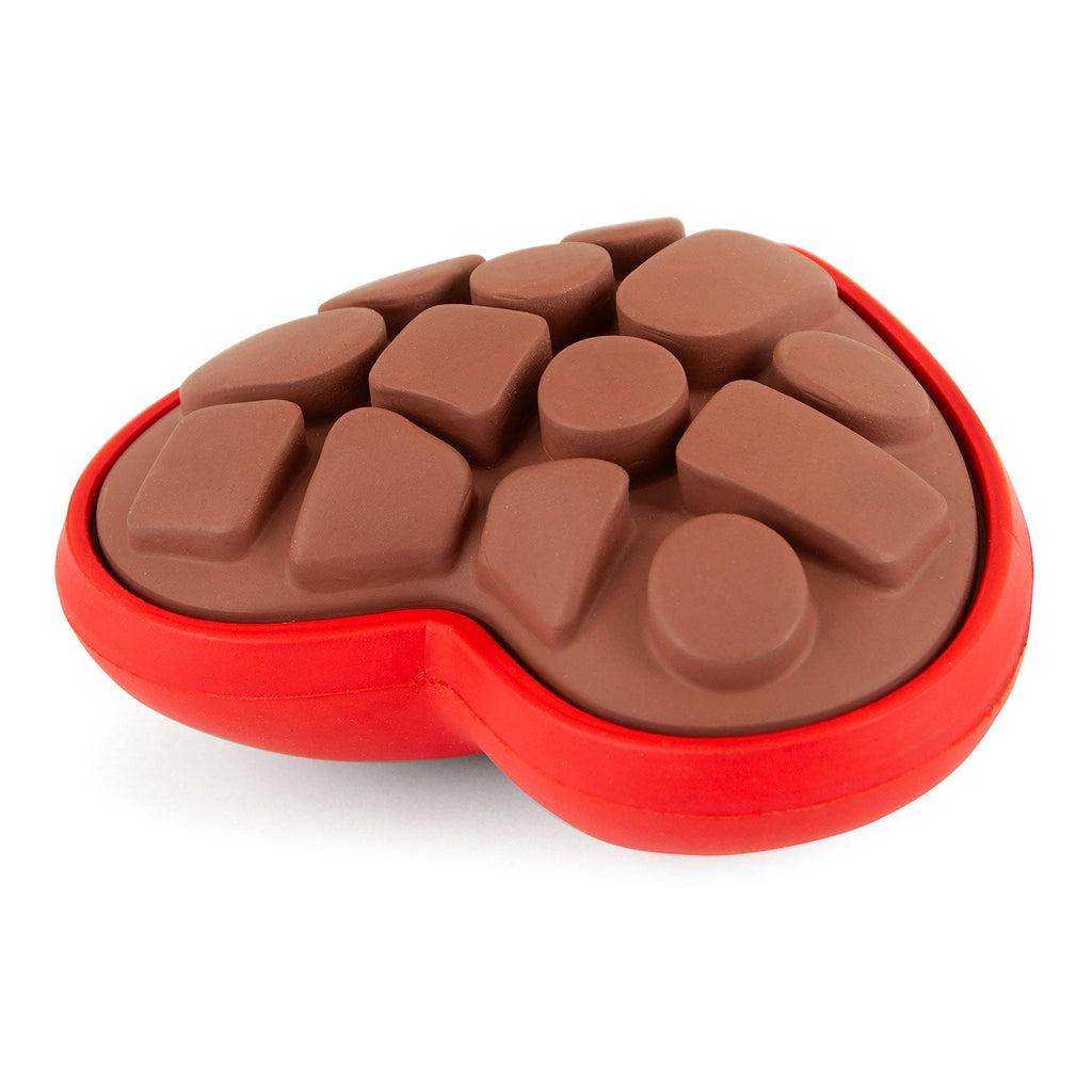 Jeffers Natural Rubber Box of Chocolates Dog Chew Toy for Medium-Chewers