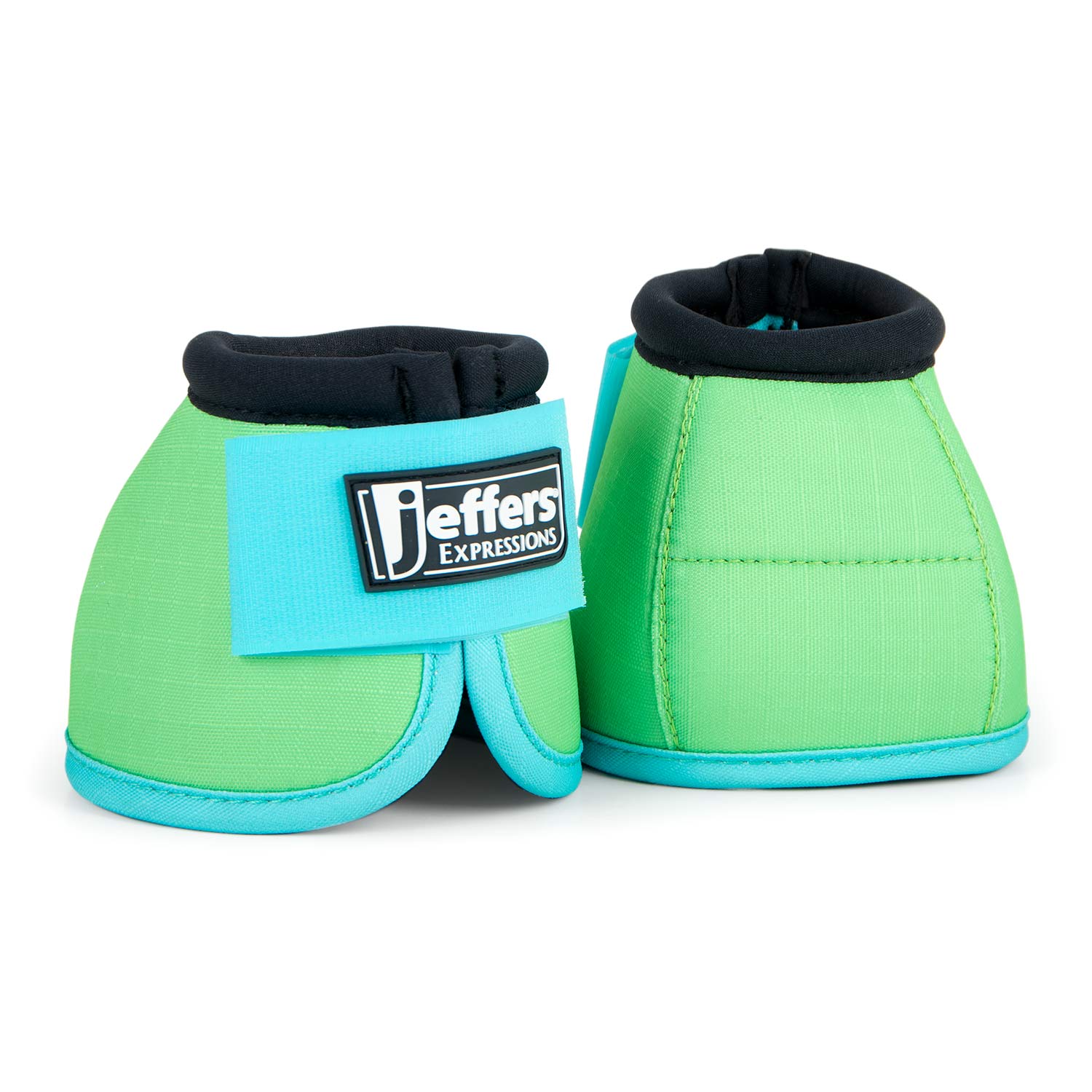 Jeffers Expression Neon No-Turn Bell Boots for Horses