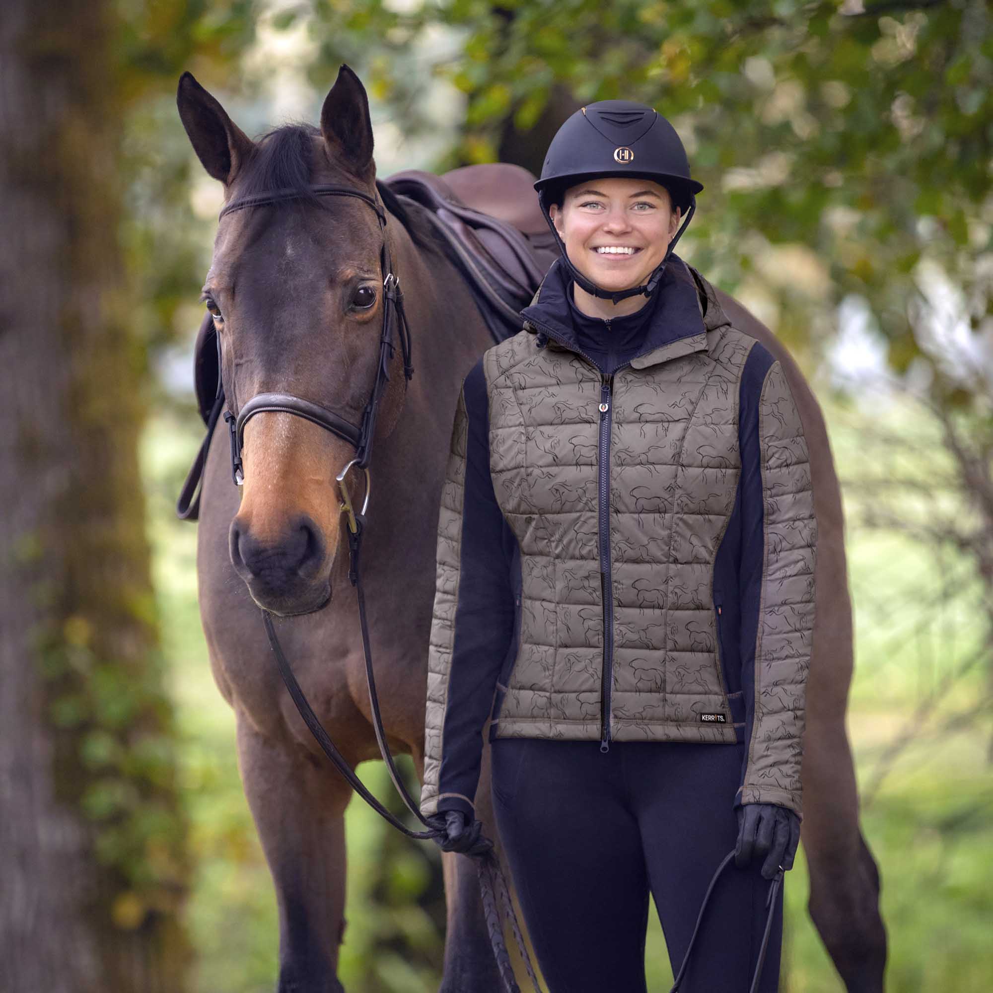 Kerrits Women's Heads Up Winter Whinnies Quilted Riding Jacket